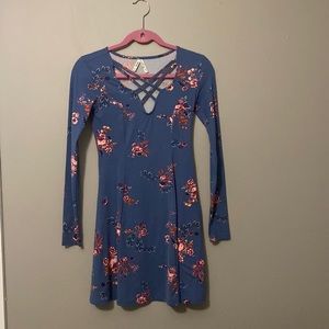 Flowery dress, worn once for senior luau!